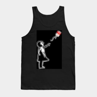 Banksy Balloon Girl Art Tank Top